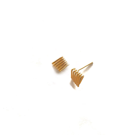 Gold Cereal Earrings