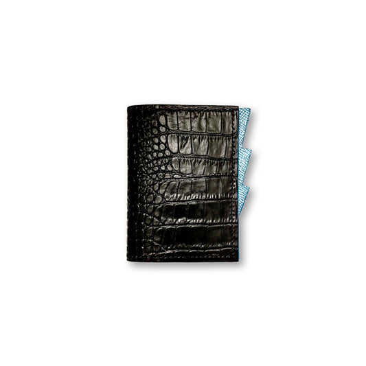 Mercury Card Wallet- Black/Steel